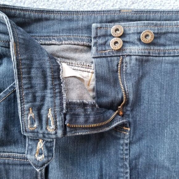 Axcess Women's Denim Jean Cargo Jeans Skirt With Side Pockets Sz 8 - Picture 8 of 10